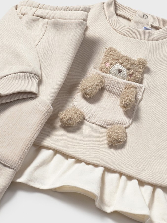 Chandal Bebe Niña Crema Mayoral