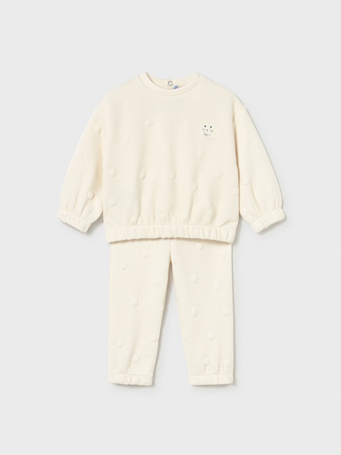 Chandal Bebe Niña Crema Mayoral