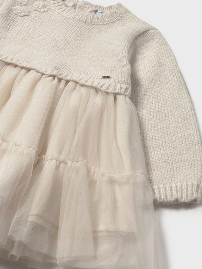 Dress Baby Girl Cream Mayoral
