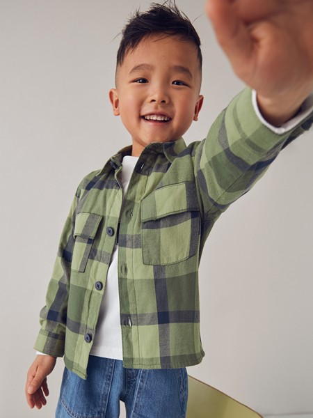 Shirt Boy Green Mayoral