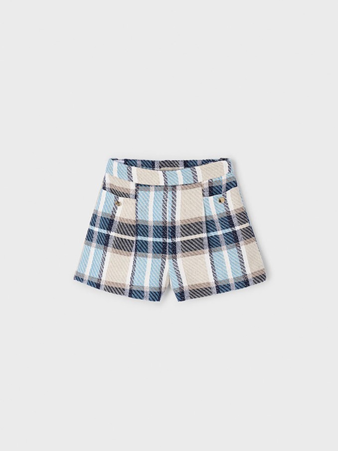 Shorts Girl Blue Chess Mayoral
