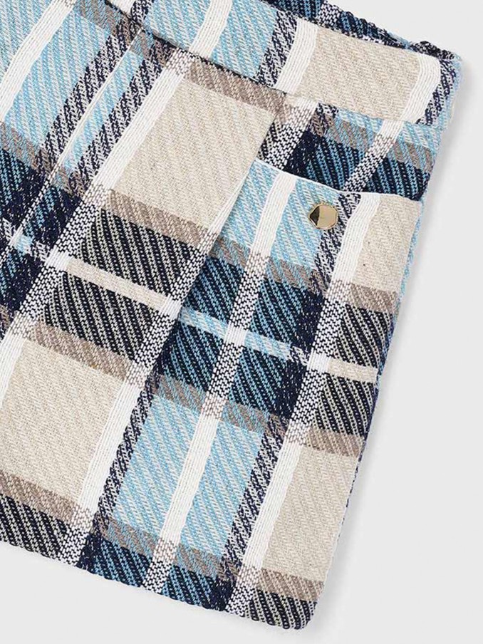 Shorts Girl Blue Chess Mayoral