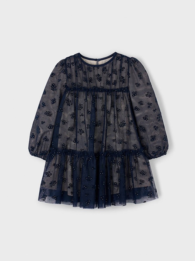 Dress Girl Navy Blue Mayoral