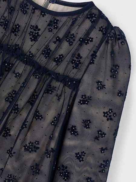 Dress Girl Navy Blue Mayoral Dress Girl Navy Blue Mayoral