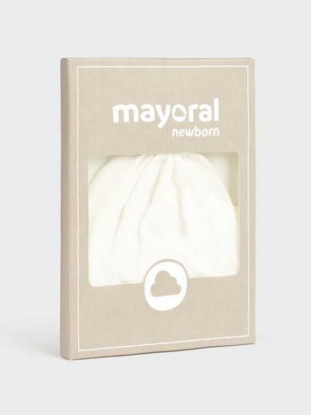 Beanie Unisex Baby White Mayoral