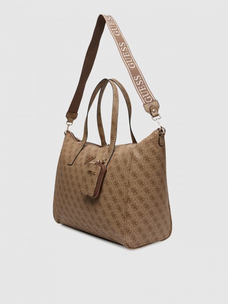 Bolsos de Mano Mujer Beige Guess
