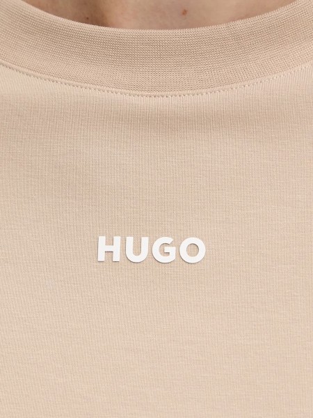 Camiseta Mujer Beige Hugo Boss