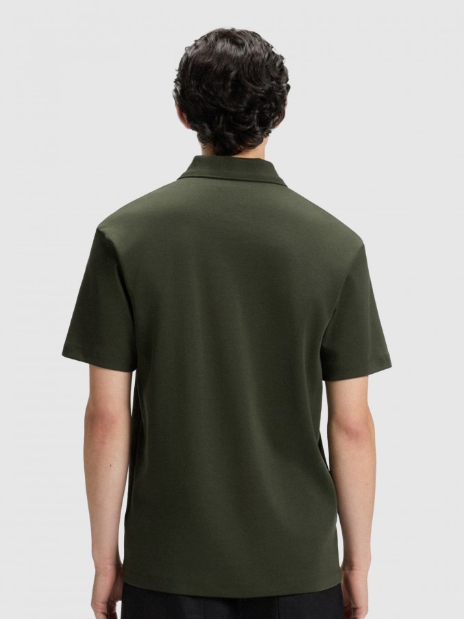 Polo Shirt Man Green Hugo Boss