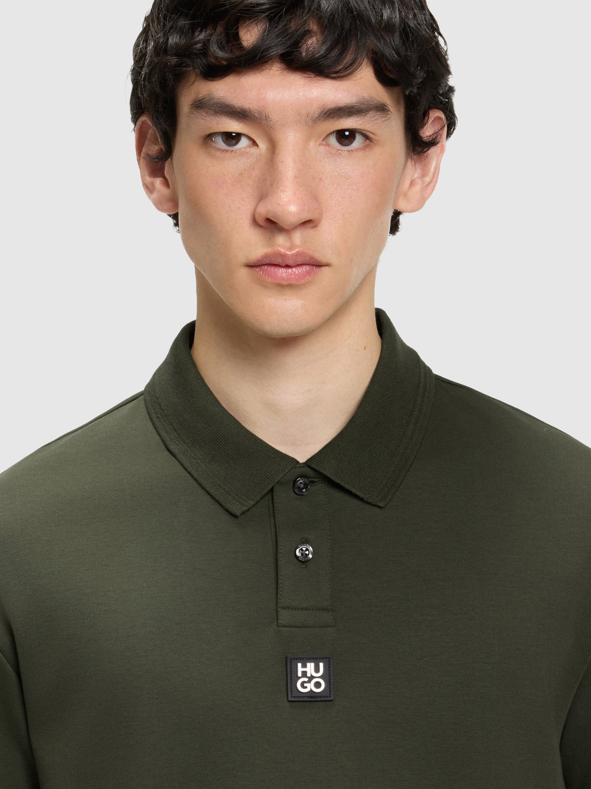Polo Shirt Man Green Hugo Boss