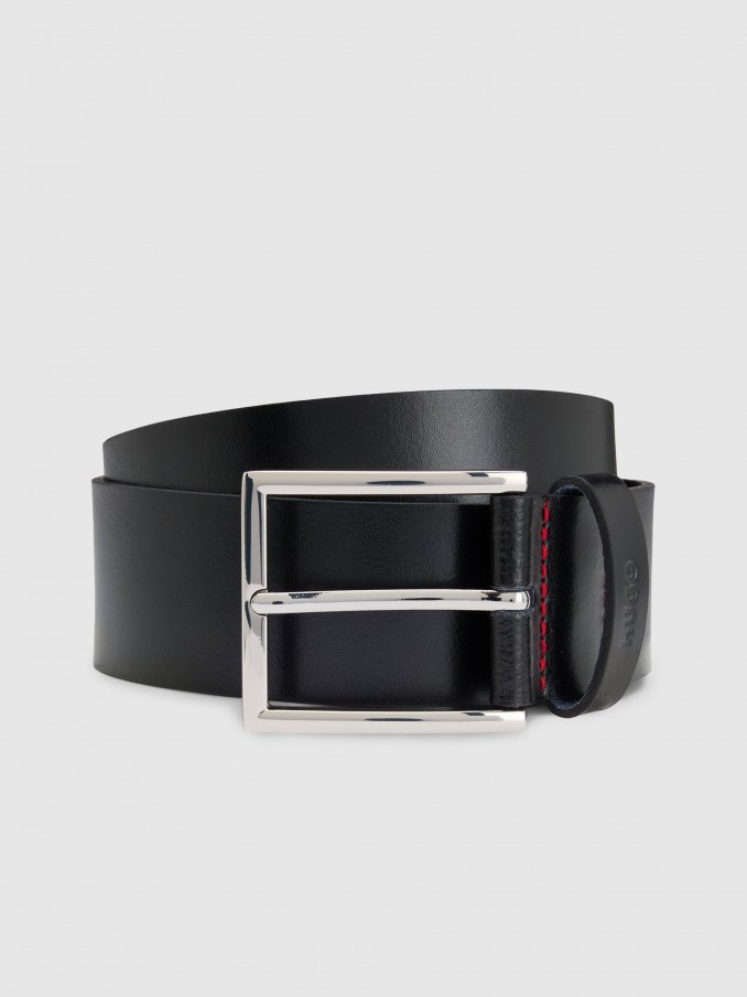 Cinturon Hombre Negro Hugo Boss
