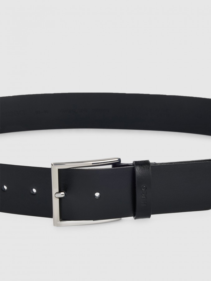 Cinturon Hombre Negro Hugo Boss