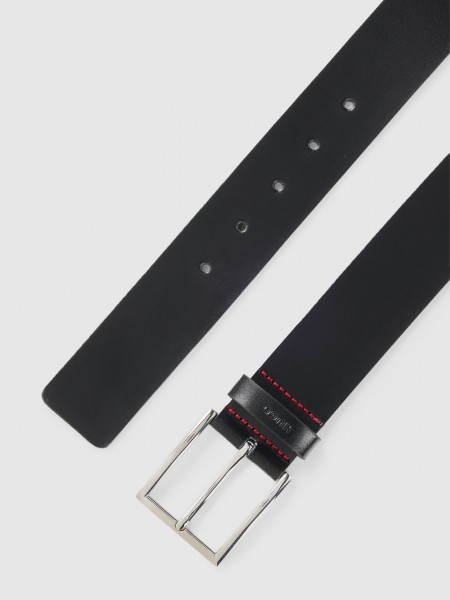 Cinturon Hombre Negro Hugo Boss