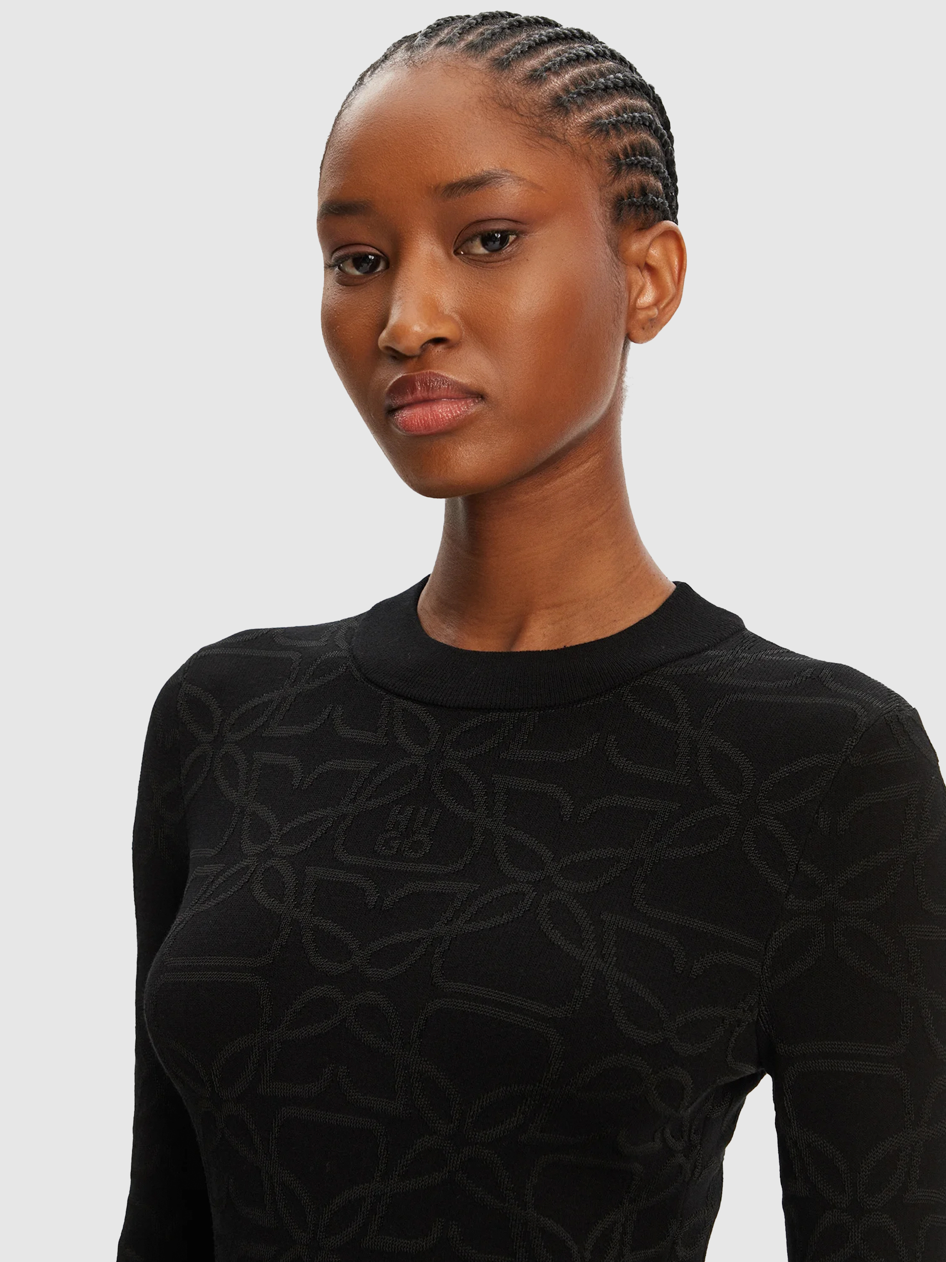 Sueter Mujer Negro Hugo Boss