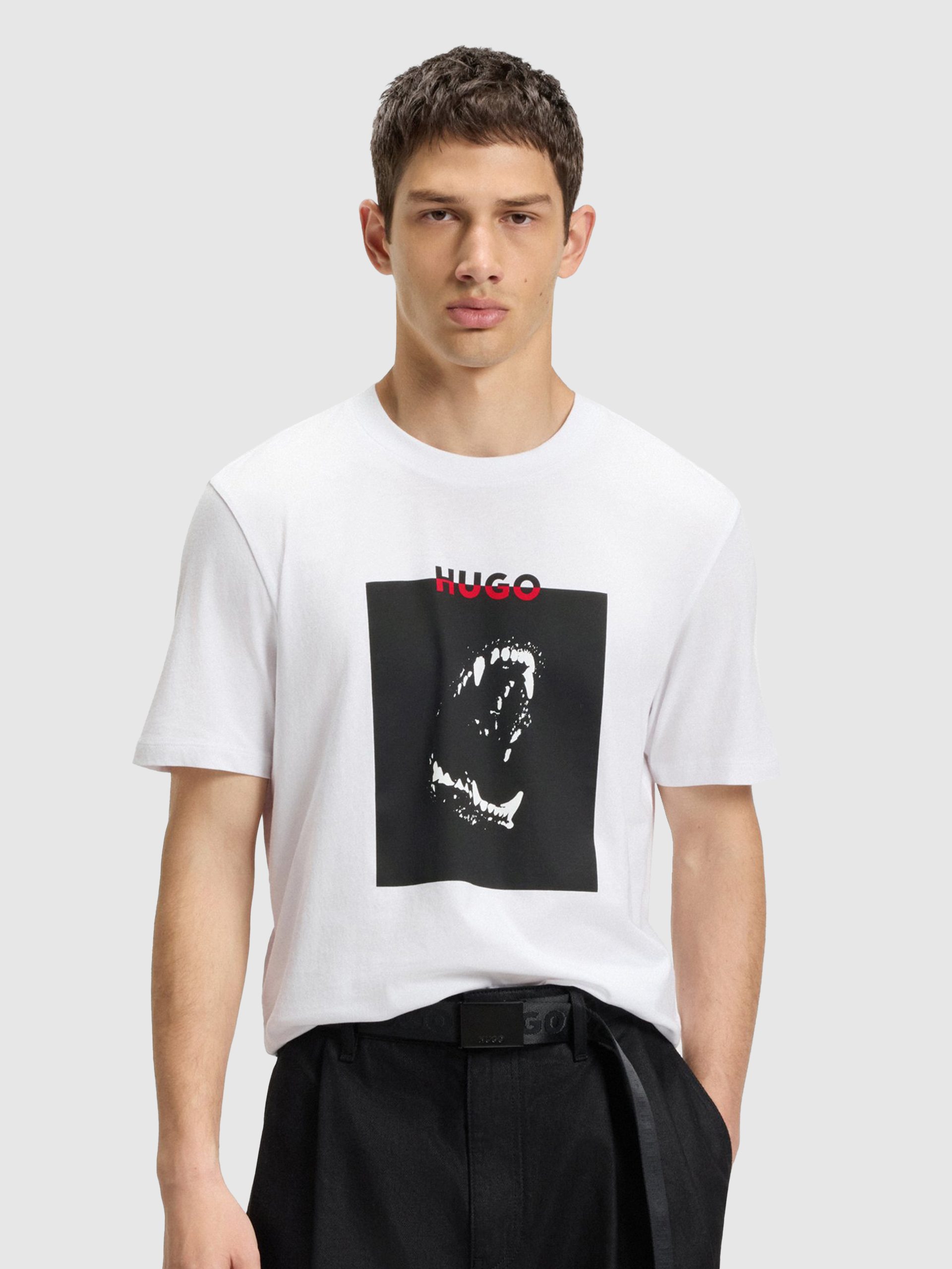 T-Shirt Man White Hugo Boss