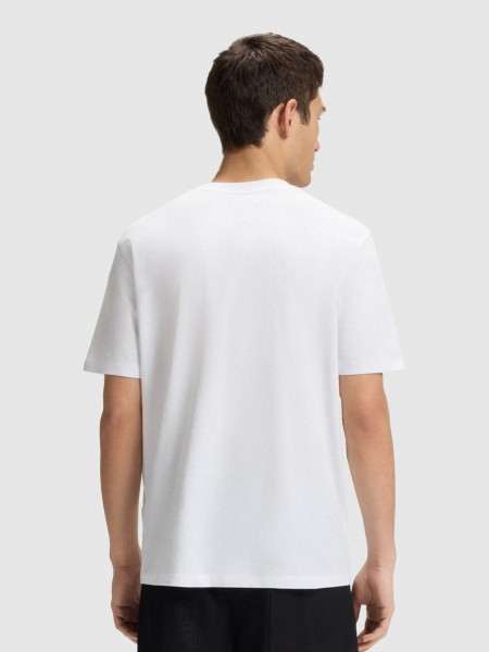 Camiseta Hombre Blanco Hugo Boss
