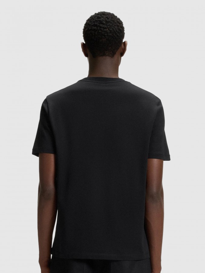 T-Shirt Man Black Hugo Boss