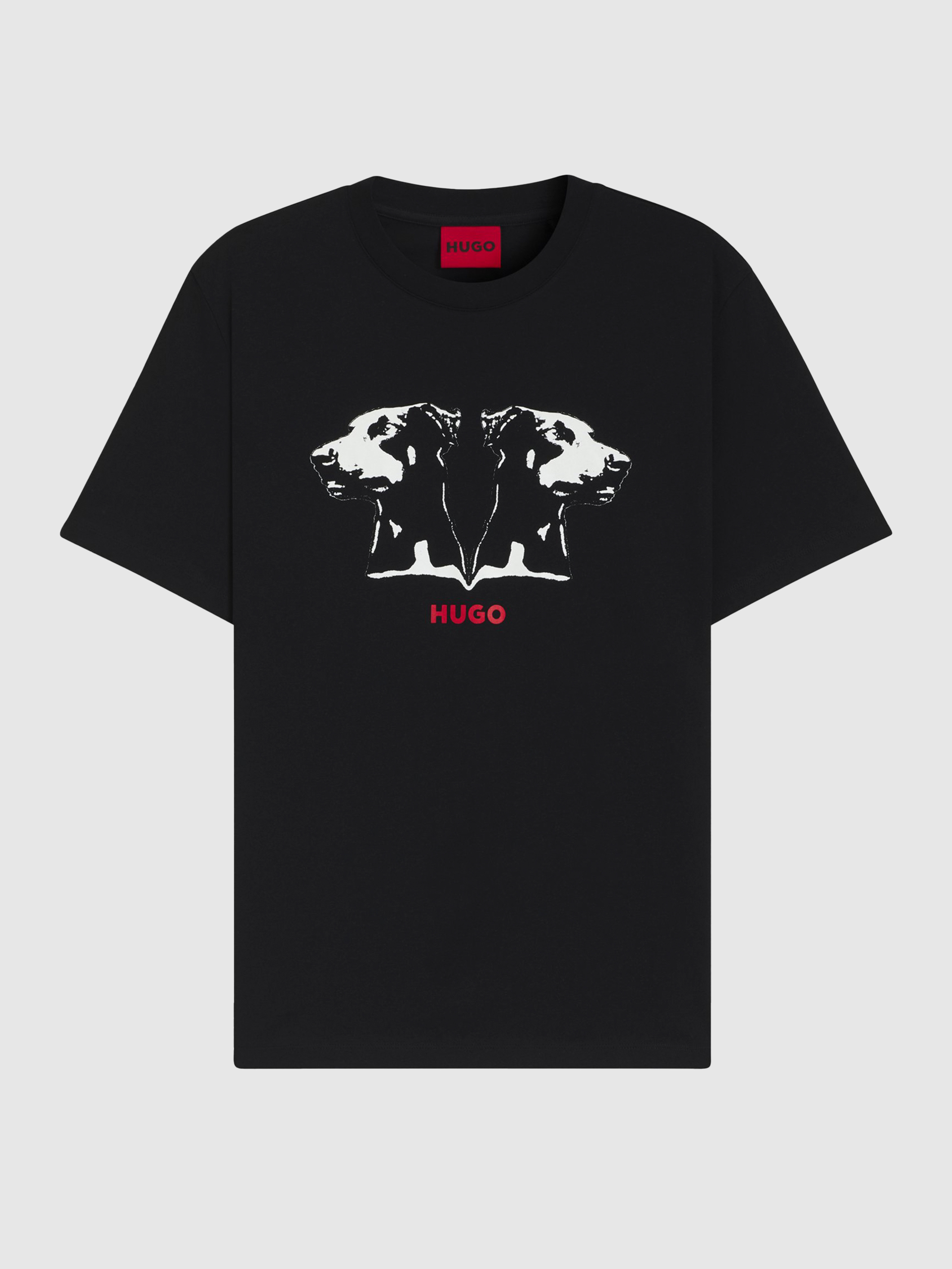 T-Shirt Man Black Hugo Boss