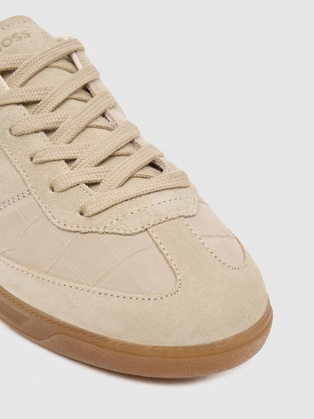 Sneakers Woman Beige Boss Orange