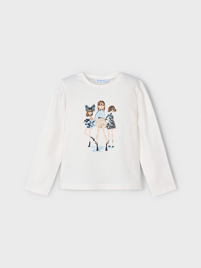 Pullover Girl White Mayoral