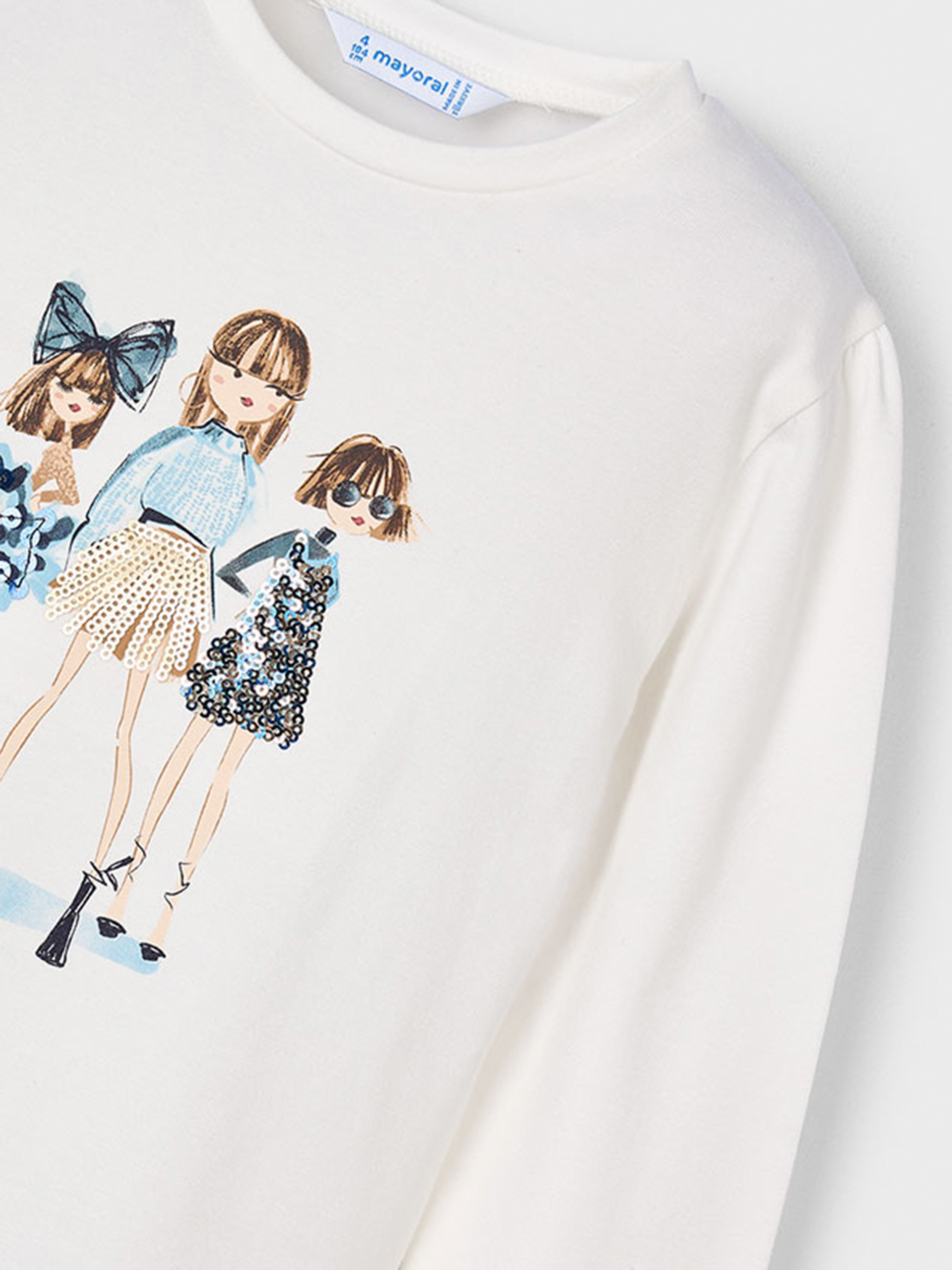 Pullover Girl White Mayoral