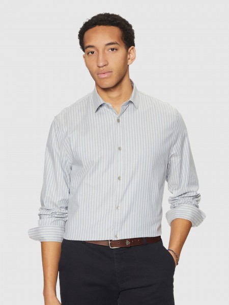 Shirt Man Blue Guess