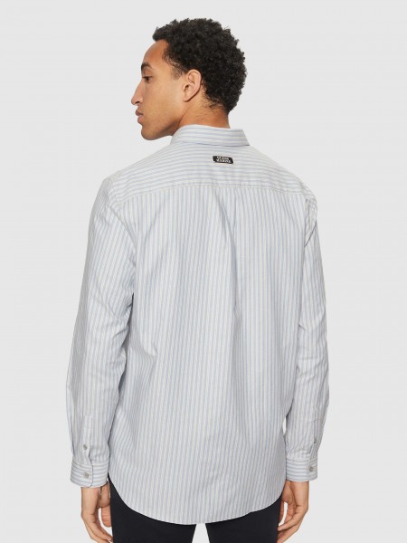 Shirt Man Blue Guess