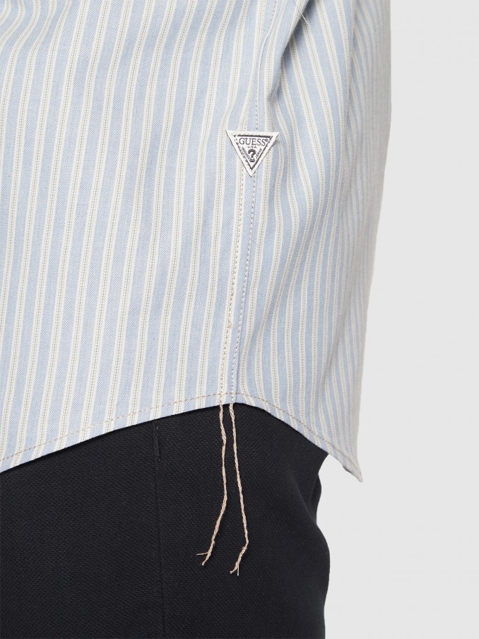 Shirt Man Blue Guess