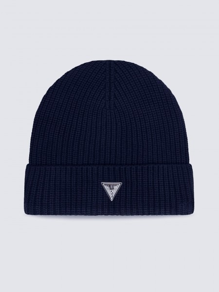 Beanie Man Navy Blue Guess