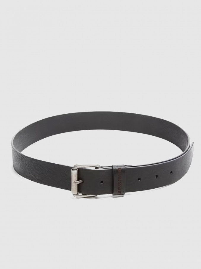 Cinturon Hombre Negro Guess Jeans