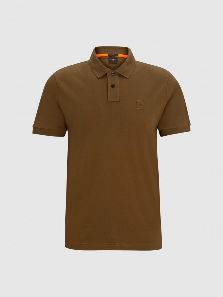 Polo Shirt Man Boss Orange