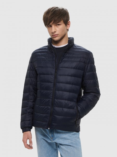 Jacket Man Navy Blue Boss Orange