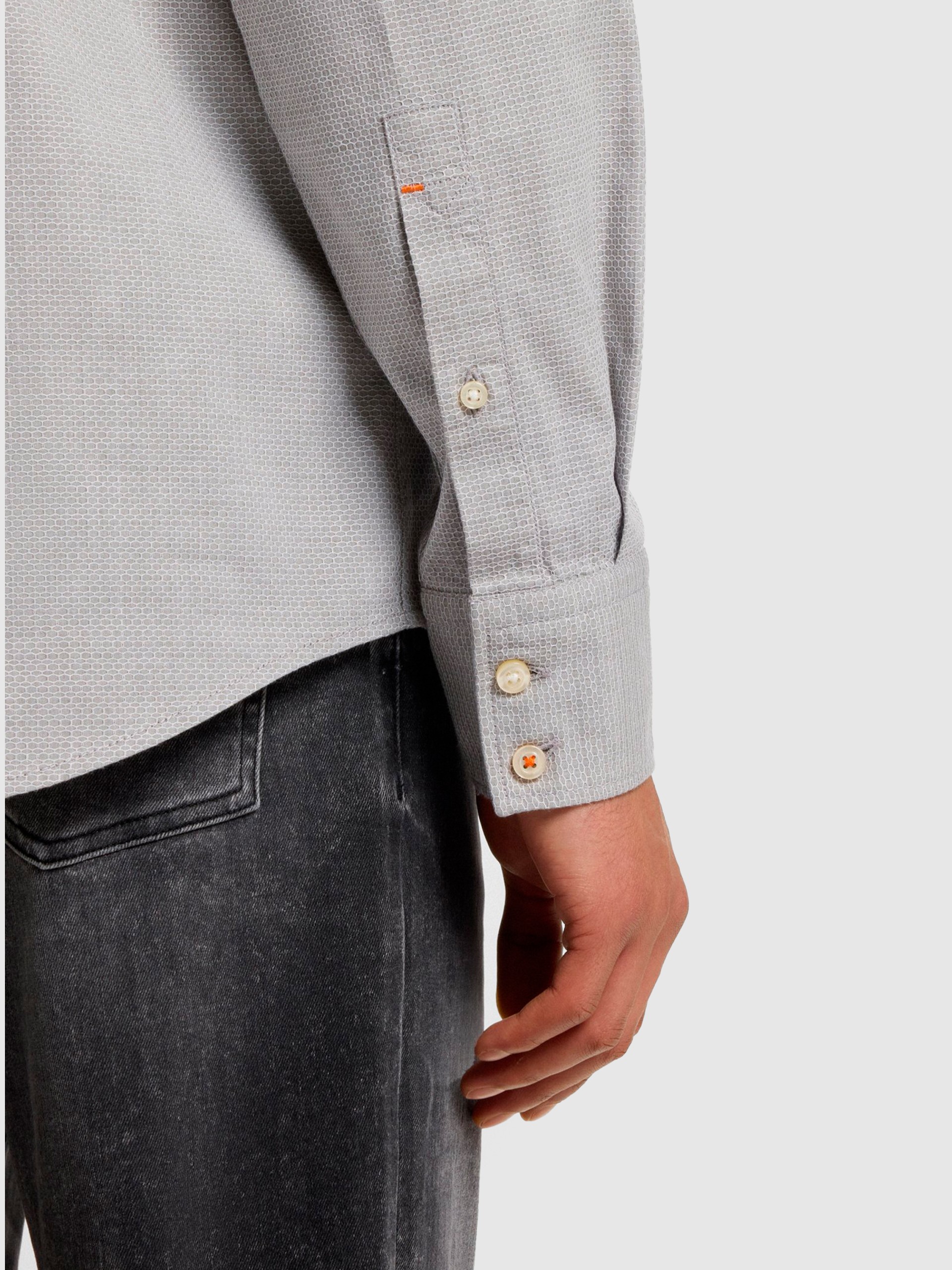 Camisa Hombre Verde Boss Orange