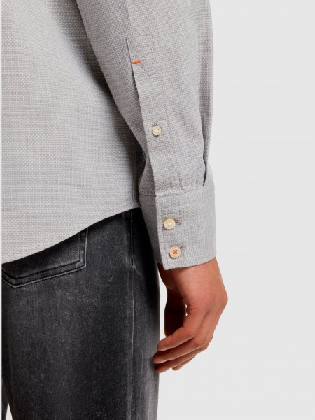 Camisa Hombre Verde Boss Orange