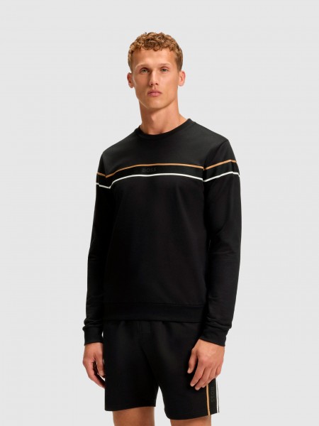 Sueter Hombre Negro Boss