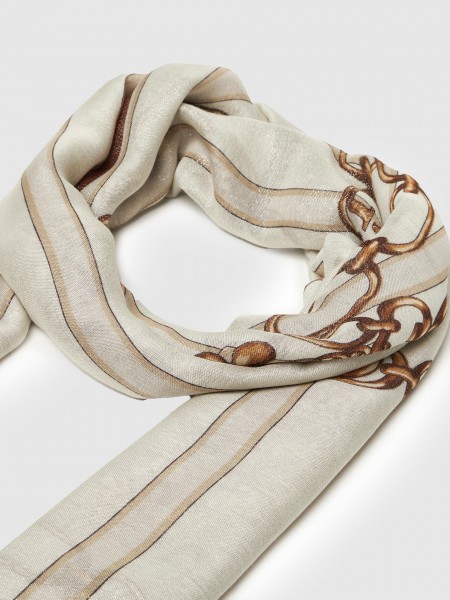 Scarves Woman Beige Guess Scarves Woman Beige Guess