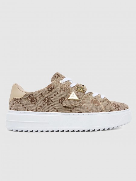 Tenis Mujer Beige Guess
