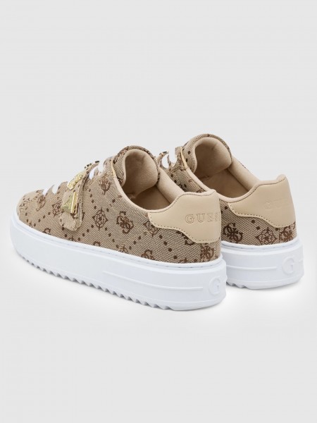 Tenis Mujer Beige Guess