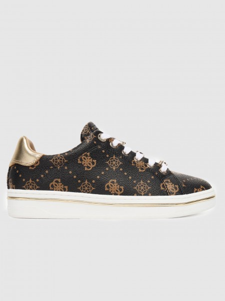 Tenis Mujer Marrn Guess