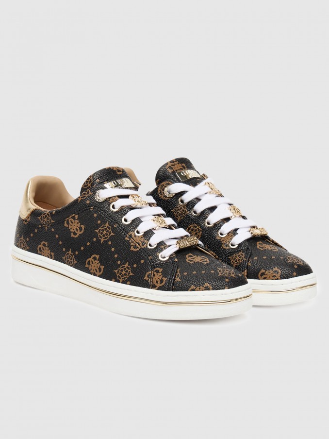 Tenis Mujer Marrn Guess