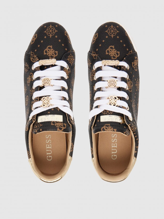 Tenis Mujer Marrn Guess