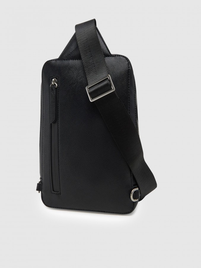 Bolsos de Hombro Hombre Negro Guess
