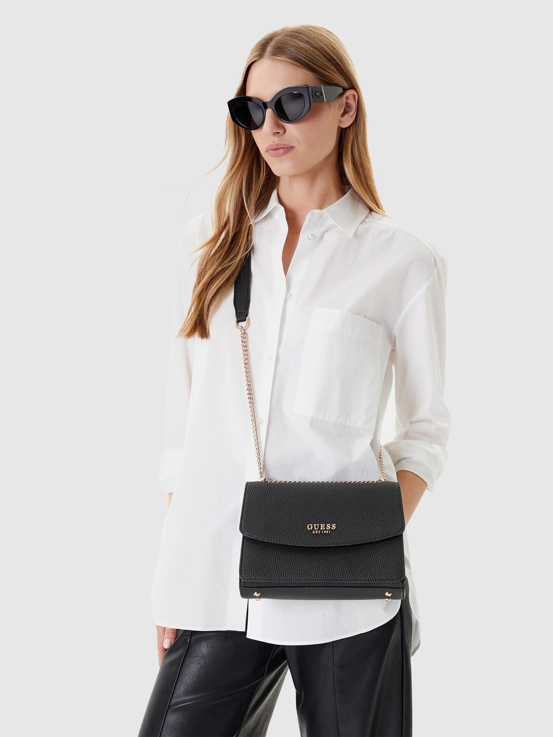 Bolsos de Hombro Mujer Negro Guess