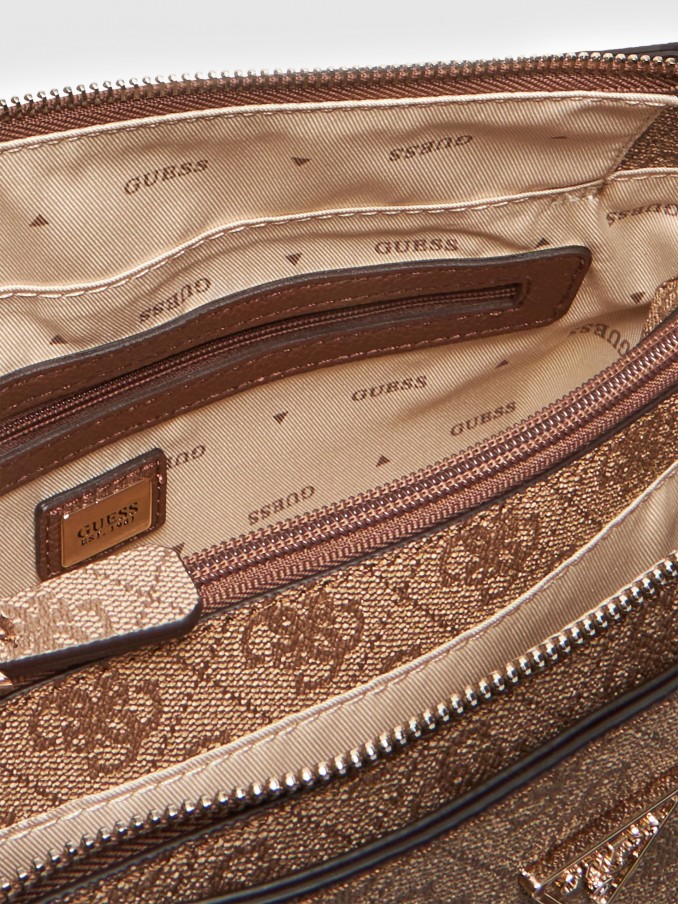 Bolso Mujer Marrón Guess