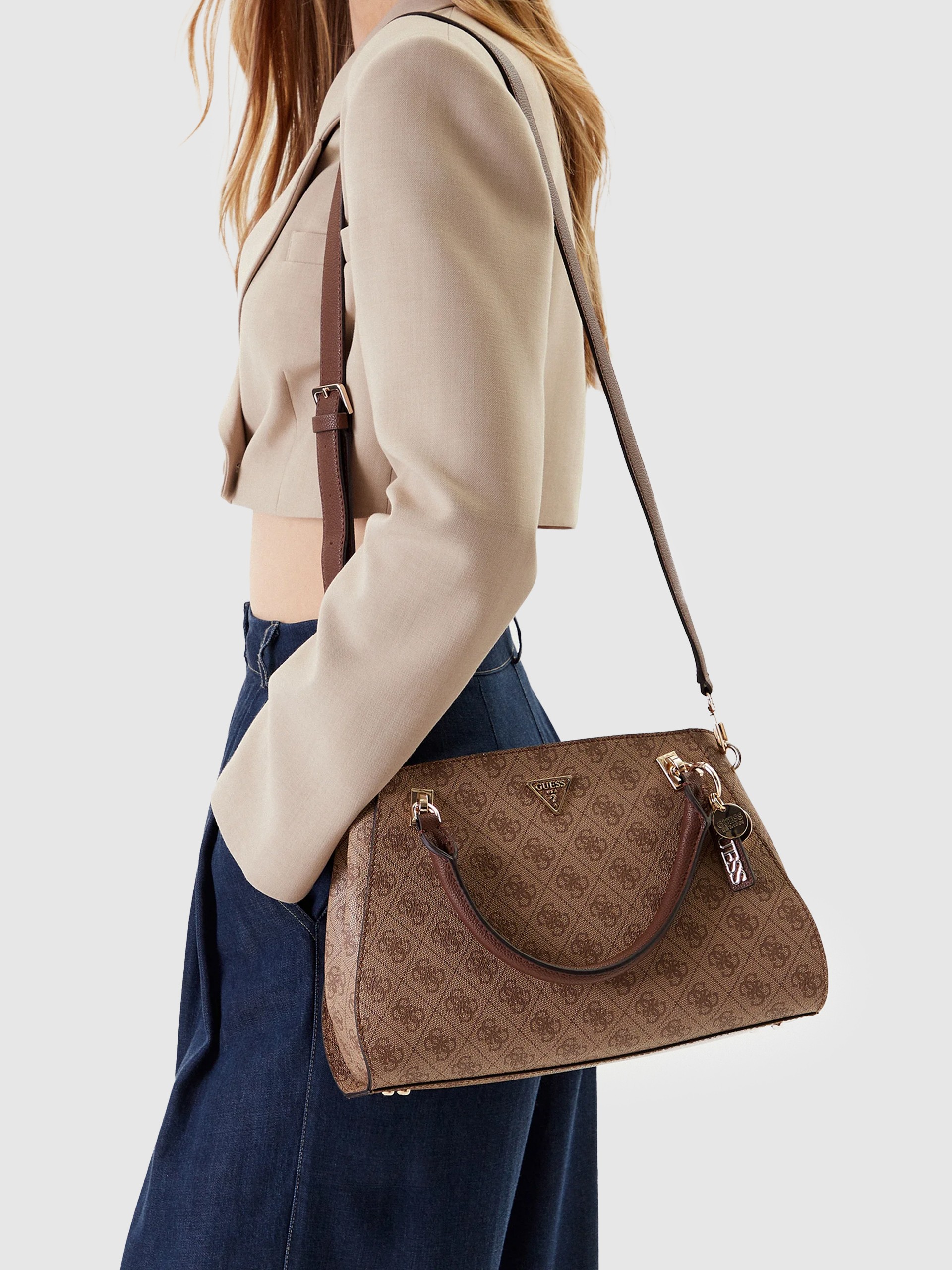 Handbag Woman Brown Guess