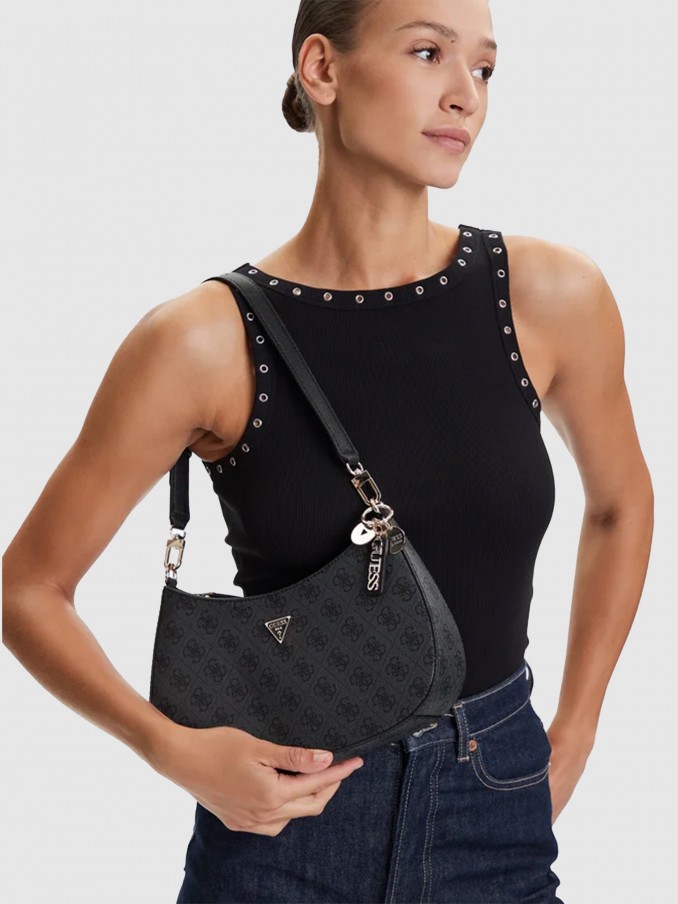 Bolsos de Hombro Mujer Negro Guess