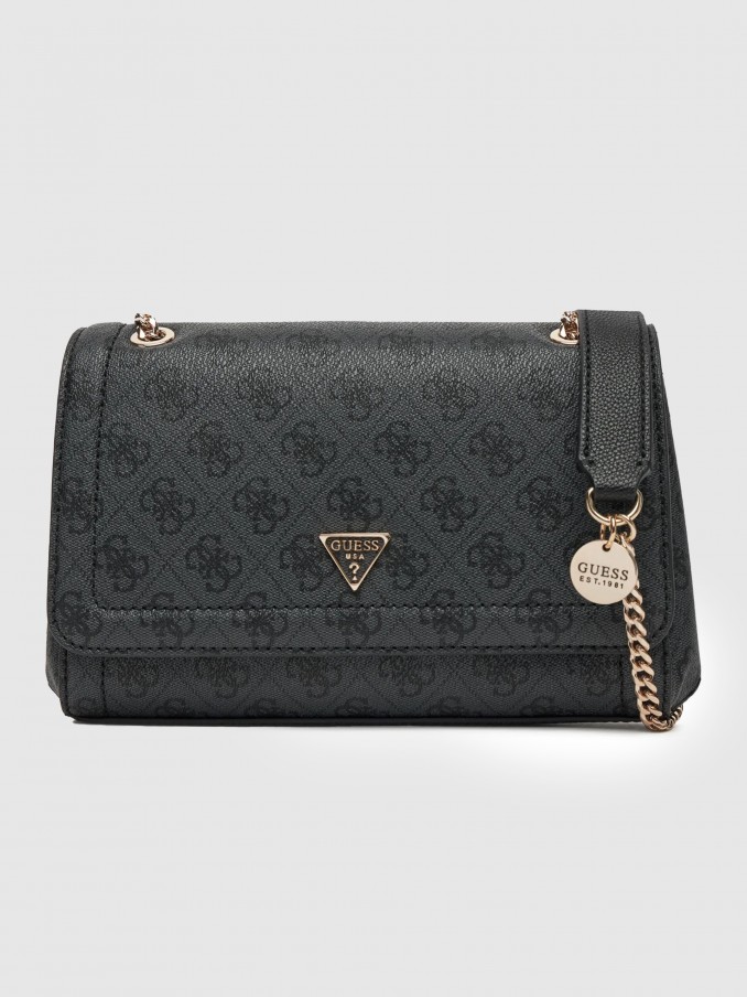 Bolsos de Hombro Mujer Negro Guess