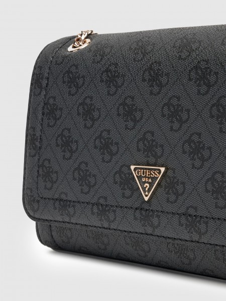 Bolsos de Hombro Mujer Negro Guess Bolsos de Hombro Mujer Negro Guess