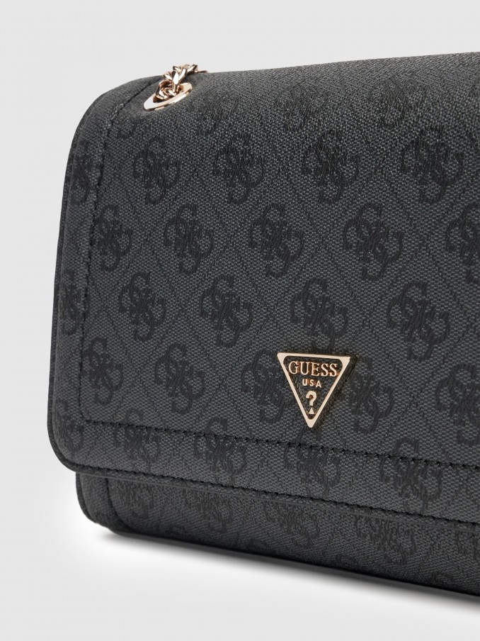 Bolsos de Hombro Mujer Negro Guess
