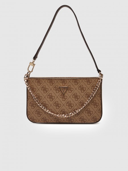 Bolsos de Hombro Mujer Marrn Guess