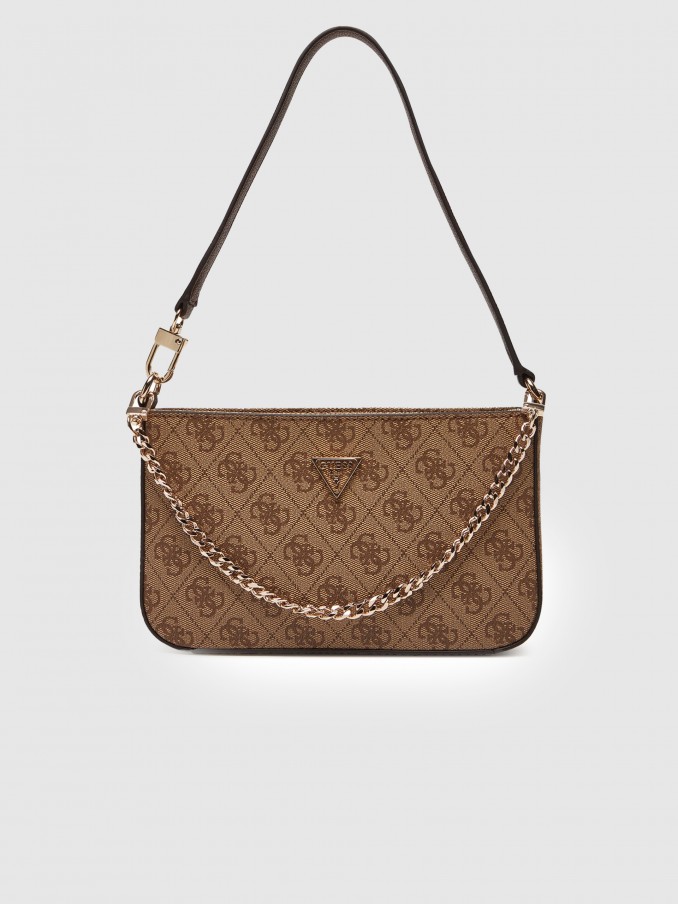 Bolsos de Hombro Mujer Marrn Guess